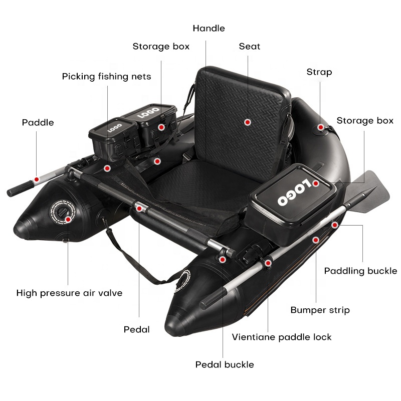 PVC Belly Boat Fishing Float T – Fishing Boat Inflatable recenzja i cena