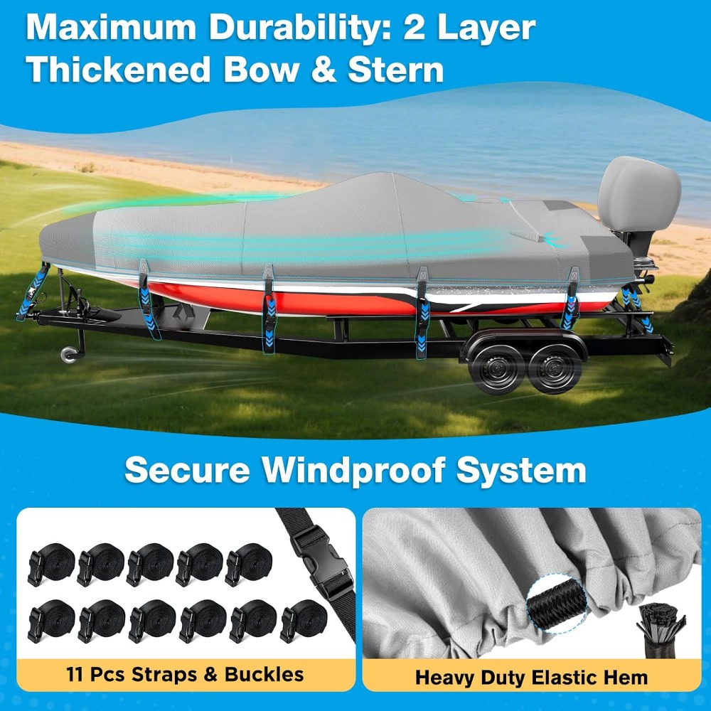 Boat Cover 20-22ft, 1200D Wate – Fishing Boat Cover recenzja i cena