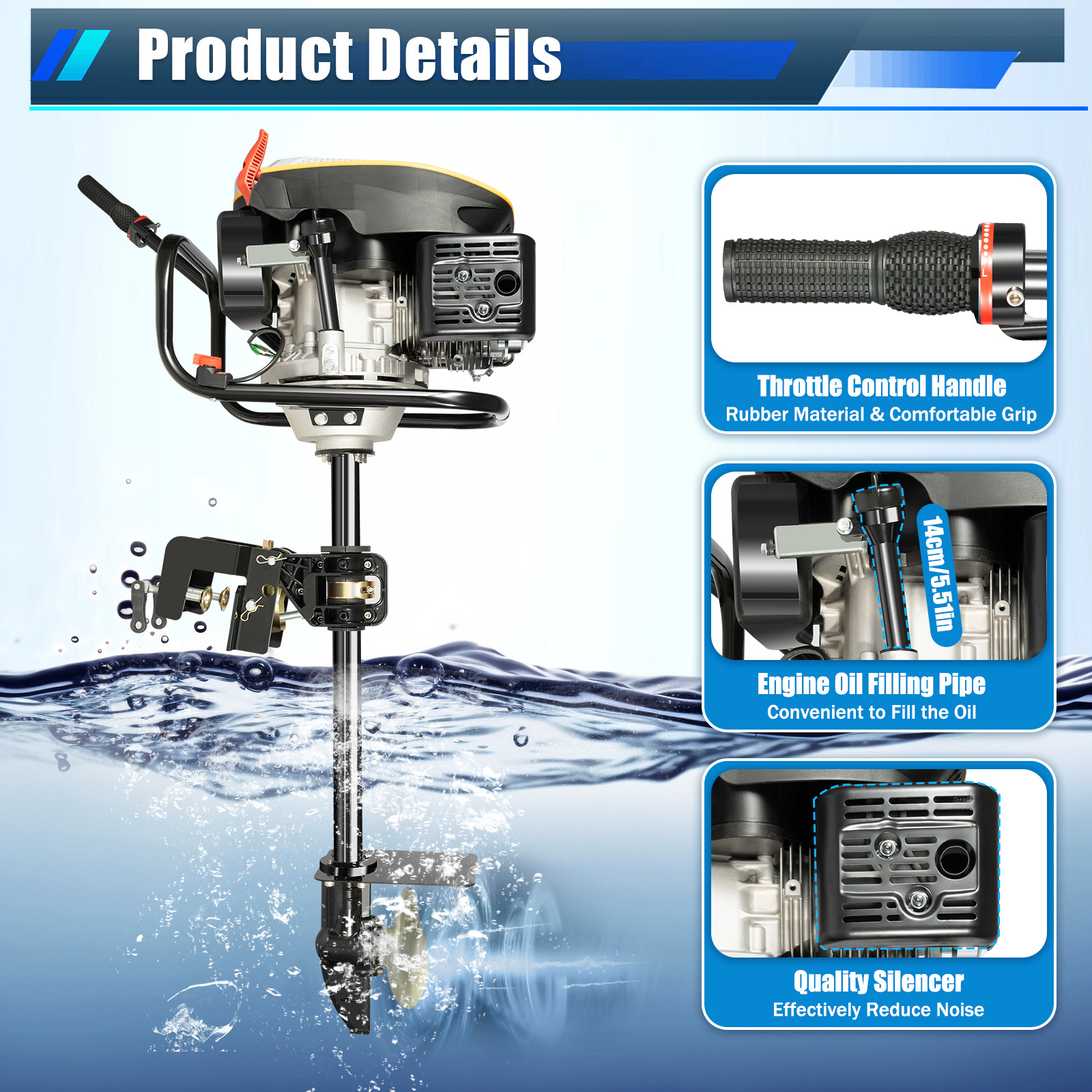 Outboard Motor Boat Engine, 4  – Fishing Boat Outboard Motor recenzja i cena
