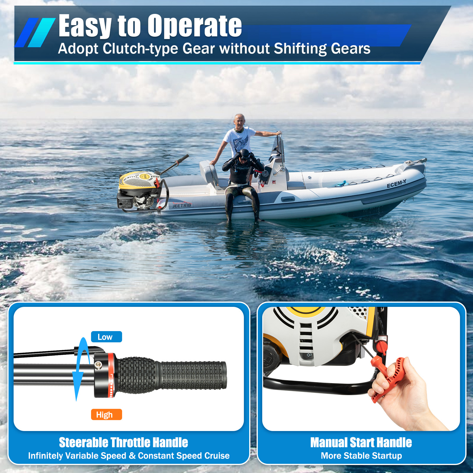Outboard Motor Boat Engine, 4  – Fishing Boat Outboard Motor recenzja i cena