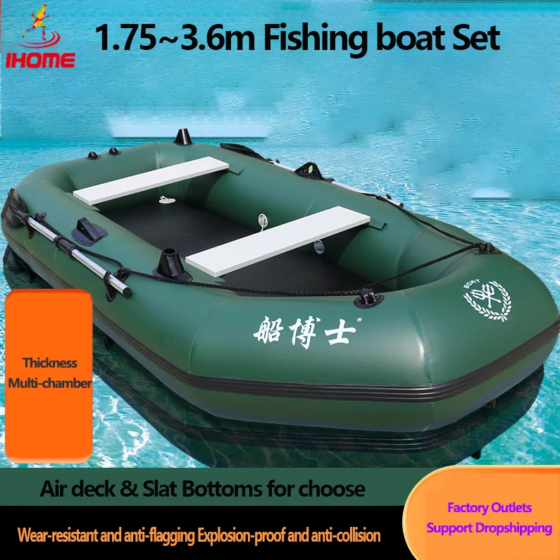 1.75~3.6m Green Fishing Kayak  – Fishing Boat Oar recenzja i cena
