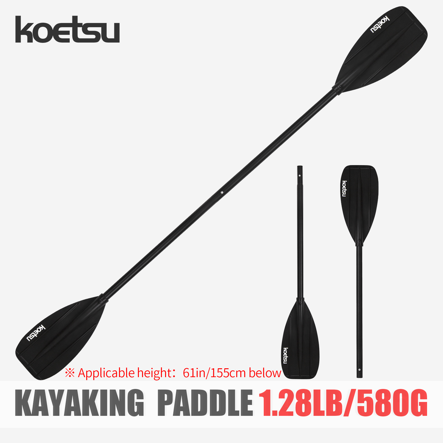 KOETSU Aluminum Alloy Double-H – Fishing Boat Paddle recenzja i cena