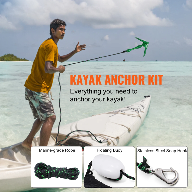 Kayak Anchor Kit 3.5 lb Paddle – Fishing Boat Anchor recenzja i cena