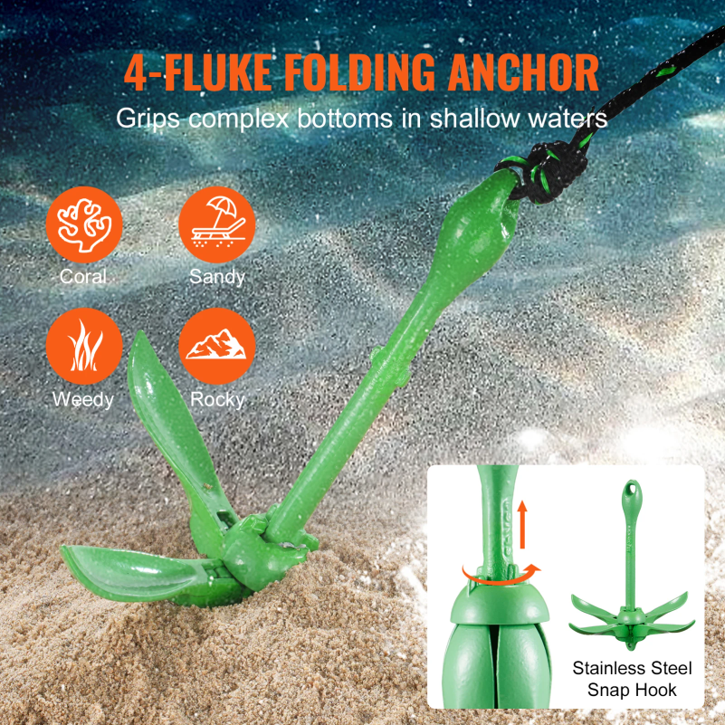 Kayak Anchor Kit 3.5 lb Paddle – Fishing Boat Anchor recenzja i cena
