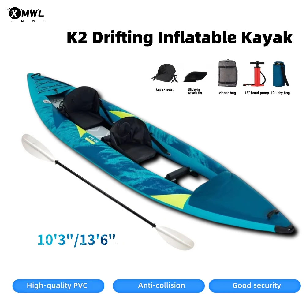 Canoe Kayak Inflatable Boat 1- – Fishing Boat Paddle recenzja i cena
