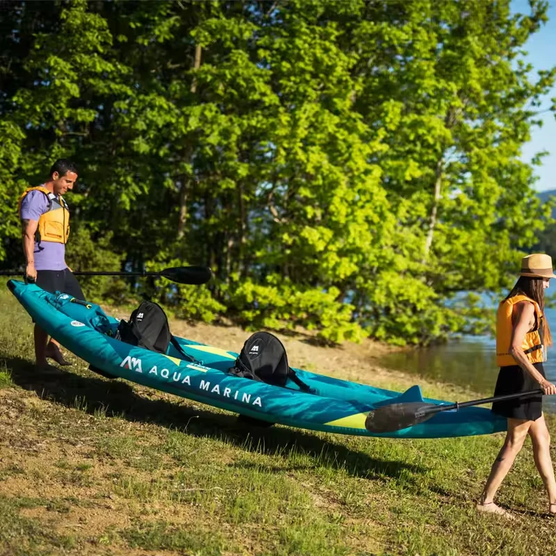 Canoe Kayak Inflatable Boat 1- – Fishing Boat Paddle recenzja i cena