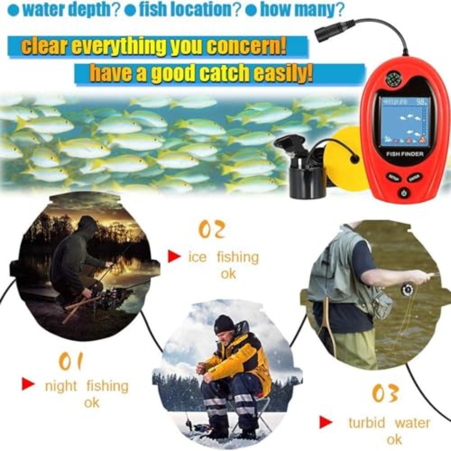Sonar Portable Fish Finder Tra – Fishing Boat Depth Finder recenzja i cena