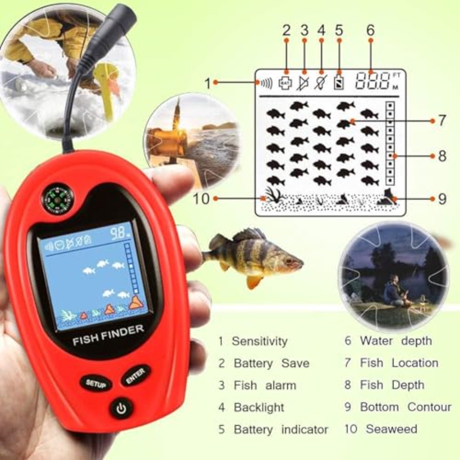 Sonar Portable Fish Finder Tra – Fishing Boat Depth Finder recenzja i cena