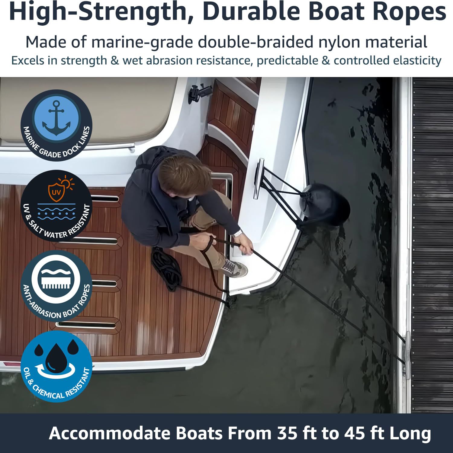 Marine Dock Rope Nylon Docking – Fishing Boat Paddle recenzja i cena