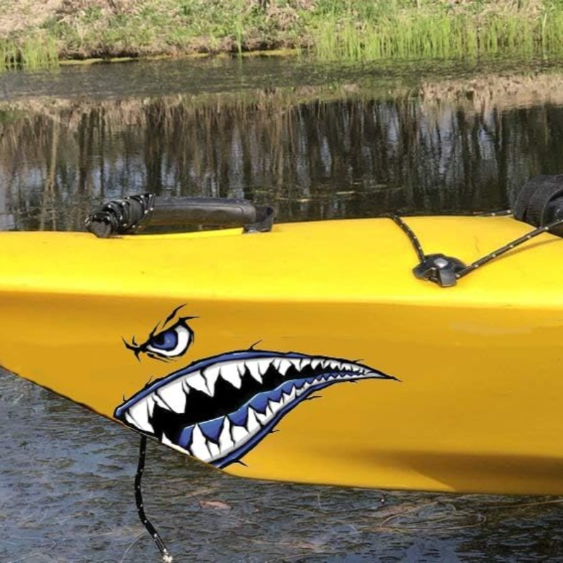 2PCS Shark Teeth Mouth Boat St – Fishing Boat Paddle recenzja i cena