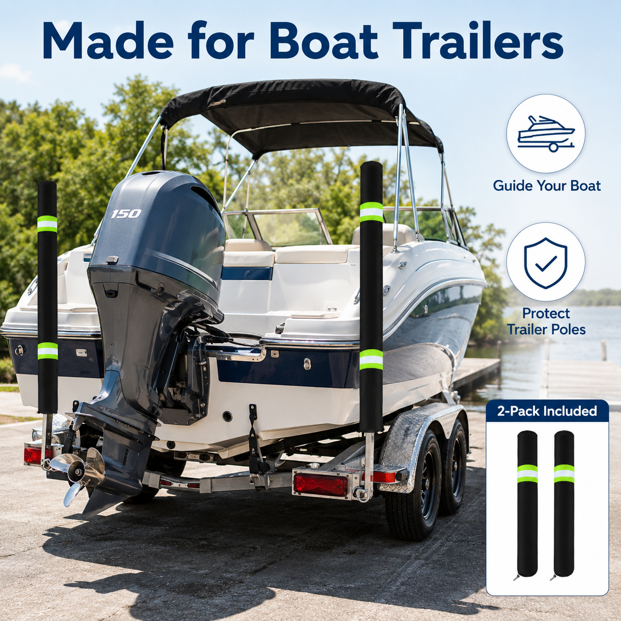 2Pcs Boat Trailer Guide Pole C – Fishing Boat Cover recenzja i cena