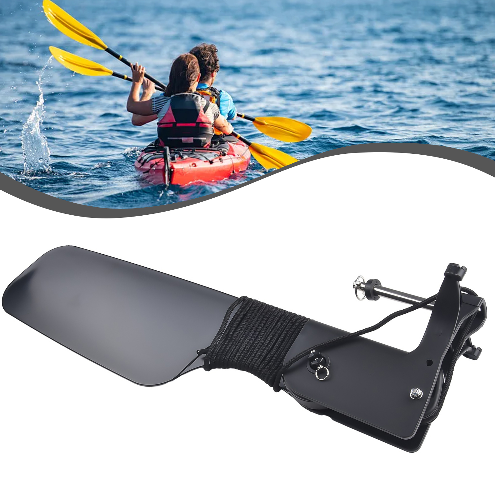 Boat Rudder for Kayak Canoe wi – Fishing Boat Steering Wheel recenzja i cena